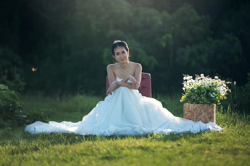 Off-Shoulder Boho Gown