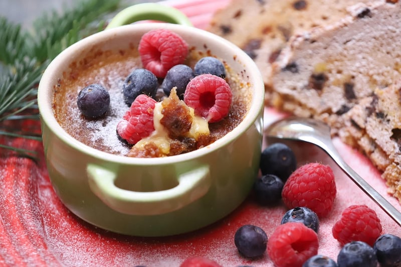 Raspberry creme brulee